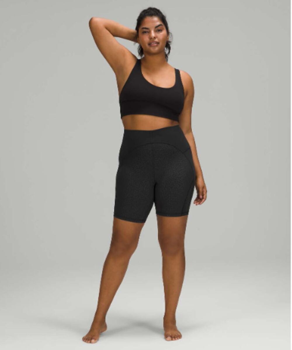 Lululemon Unlimit High Rise Short 8" in Mesh Black // 4